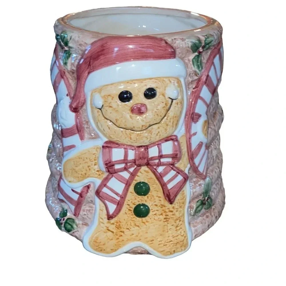 Ginger Bread Man Cookie Jar -World Bazaar - Beehive Christmas Holiday Decor